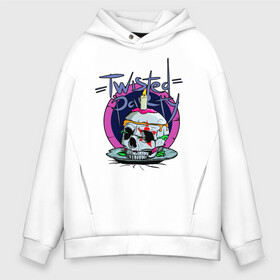 Мужское худи Oversize хлопок с принтом Twisted Party в городе Новоалтайск, френч-терри — 70% хлопок, 30% полиэстер. Мягкий теплый начес внутри —100% хлопок | боковые карманы, эластичные манжеты и нижняя кромка, капюшон на магнитной кнопке | birthday | cake | cupcake | muffin | party | skull | twisted | вечеринка | голова | графити | граффити | дичь | жесть | капкейк | кейк праздник | свечи | скелет | событие | стилизация | торт | тусовка | череп | черный юмор
