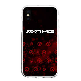 Чехол для iPhone XS Max матовый с принтом Mercedes AMG - Particles (Pattern) в городе Новоалтайск, Силикон | Область печати: задняя сторона чехла, без боковых панелей | amg | auto | bens | benz | logo | merc | mercedes | mercedes amg | mersedes | moto | star | vthctltc | авто | амг | бенц | звезда | класс | лого | логотип | мерин | мерс | мерседес | мото | паттерн | символ | символы | частицы | ьуксувуы