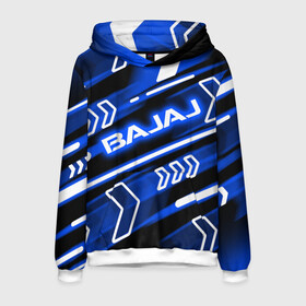 Мужская толстовка 3D с принтом BAJAJ / БАДЖАДЖ / NEON SPORT в городе Новоалтайск, 100% полиэстер | двухслойный капюшон со шнурком для регулировки, мягкие манжеты на рукавах и по низу толстовки, спереди карман-кенгуру с мягким внутренним слоем. | avenger. | bajaj | boxer | dominar | motorcycle | motosport | pulsar | racing | speed | sport | баджадж | байк | гонки | двигатель | мото | мотокросс | мотоспорт | мототриал | мотоцикл | скорость | спорт