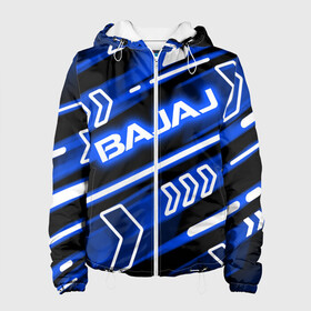 Женская куртка 3D с принтом BAJAJ / БАДЖАДЖ / NEON SPORT в городе Новоалтайск, ткань верха — 100% полиэстер, подклад — флис | прямой крой, подол и капюшон оформлены резинкой с фиксаторами, два кармана без застежек по бокам, один большой потайной карман на груди. Карман на груди застегивается на липучку | avenger. | bajaj | boxer | dominar | motorcycle | motosport | pulsar | racing | speed | sport | баджадж | байк | гонки | двигатель | мото | мотокросс | мотоспорт | мототриал | мотоцикл | скорость | спорт