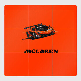 Магнитный плакат 3Х3 с принтом mclaren в городе Новоалтайск, Полимерный материал с магнитным слоем | 9 деталей размером 9*9 см | car | mclaren | макларен | машина