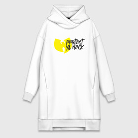 Платье-худи хлопок с принтом Protect Ya Neck в городе Новоалтайск,  |  | black | cream | gza | hip hop | method man | music | new york | odb | old school | rap | rza | wu tang | wu tang clan | аудио | винил | ву тэнг | граффити | диджей | кассета | микрофон | музыка | нью йорк | пластинка | рэп | рэпер | хип хоп