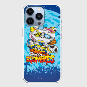 Чехол для iPhone 13 Pro с принтом Hello Zombies в городе Новоалтайск,  |  | Тематика изображения на принте: hello kitty | hello zombies | зомбак | зомби | китти | ужасы | хеллоуин | хэллоуин
