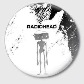 Значок с принтом Radiohead | Радиохед (Z) в городе Новоалтайск,  металл | круглая форма, металлическая застежка в виде булавки | Тематика изображения на принте: radiohead | thomas edward yorke | альтернативный рок | арт рок | джонни гринвуд | инди рок | колин гринвуд | том йорк | фил селуэй | эд о’брайен | экспериментальный рок | электронная музыка