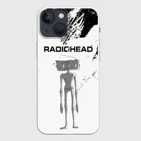 Чехол для iPhone 13 mini с принтом Radiohead | Радиохед (Z) в городе Новоалтайск,  |  | Тематика изображения на принте: radiohead | thomas edward yorke | альтернативный рок | арт рок | джонни гринвуд | инди рок | колин гринвуд | том йорк | фил селуэй | эд о’брайен | экспериментальный рок | электронная музыка