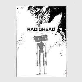Постер с принтом Radiohead | Радиохед (Z) в городе Новоалтайск, 100% бумага
 | бумага, плотность 150 мг. Матовая, но за счет высокого коэффициента гладкости имеет небольшой блеск и дает на свету блики, но в отличии от глянцевой бумаги не покрыта лаком | radiohead | thomas edward yorke | альтернативный рок | арт рок | джонни гринвуд | инди рок | колин гринвуд | том йорк | фил селуэй | эд о’брайен | экспериментальный рок | электронная музыка