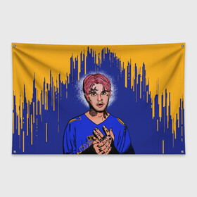Флаг-баннер с принтом LIL PEEP | ЛИЛ ПИП (Z) в городе Новоалтайск, 100% полиэстер | размер 67 х 109 см, плотность ткани — 95 г/м2; по краям флага есть четыре люверса для крепления | lil peep | lil prince | pink | зарубежная музыка | лил пип | маленький принц
