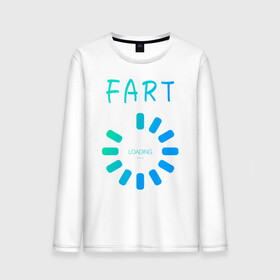 Мужской лонгслив хлопок с принтом FART Loading. Пердеж, загрузка в городе Новоалтайск, 100% хлопок |  | fart | fart loading | веселая | веселая надпись | веселая надпись на английском | загрузка | надпись на английском | пердеж | пердеж загружается | пердеж загрузка | прикол | прикольная | прикольная надпись