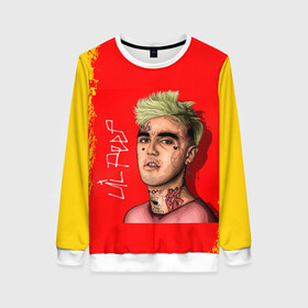 Женский свитшот 3D с принтом LIL PEEP | ЛИЛ ПИП (Z) в городе Новоалтайск, 100% полиэстер с мягким внутренним слоем | круглый вырез горловины, мягкая резинка на манжетах и поясе, свободная посадка по фигуре | lil peep | lil prince | pink | зарубежная музыка | лил пип | маленький принц