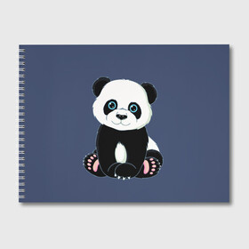 Альбом для рисования с принтом Милая Панда (Sweet Panda) в городе Новоалтайск, 100% бумага
 | матовая бумага, плотность 200 мг. | animals | beast | panda | глаза | детям | животные | звери | лапки | милые | мульт | панда | растения | цветы | эвкалипт