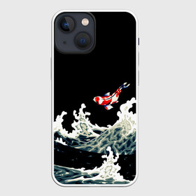 Чехол для iPhone 13 mini с принтом Карп Кои Волна Япония Рыба в городе Новоалтайск,  |  | Тематика изображения на принте: fish | japan | koi | ocean | sea | style | waves | аниме | вода | волны | животные | иероглифы | карпы | кои | культура | море | надпись | океан | рыбы | стиль | япония