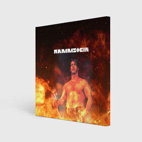 Холст квадратный с принтом RAMMSTEIN | РАМШТАЙН (Z) в городе Новоалтайск, 100% ПВХ |  | lindemann | lm | rammstein | rock | кристиан лоренц | линдеманн | лм | музыка | рамштайн | рок | тилль линдеманн