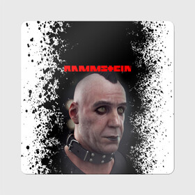 Магнит виниловый Квадрат с принтом RAMMSTEIN | РАМШТАЙН (Z) в городе Новоалтайск, полимерный материал с магнитным слоем | размер 9*9 см, закругленные углы | lindemann | lm | rammstein | rock | кристиан лоренц | линдеманн | лм | музыка | рамштайн | рок | тилль линдеманн