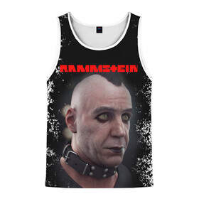 Мужская майка 3D с принтом RAMMSTEIN | РАМШТАЙН (Z) в городе Новоалтайск, 100% полиэстер | круглая горловина, приталенный силуэт, длина до линии бедра. Пройма и горловина окантованы тонкой бейкой | lindemann | lm | rammstein | rock | кристиан лоренц | линдеманн | лм | музыка | рамштайн | рок | тилль линдеманн