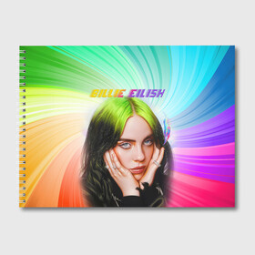 Альбом для рисования с принтом BILLIE EILISH / БИЛЛИ АЙЛИШ (Z) в городе Новоалтайск, 100% бумага
 | матовая бумага, плотность 200 мг. | be | billie | billie eilish | blohsh | ghoul | айлиш | билли | билли айлиш | биляш