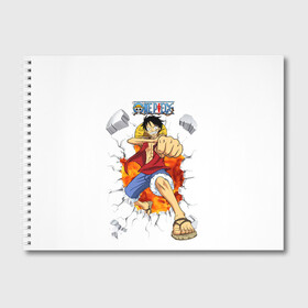 Альбом для рисования с принтом Луффи One Piece. Большой куш в городе Новоалтайск, 100% бумага
 | матовая бумага, плотность 200 мг. | Тематика изображения на принте: anime | manga | monkey d. luffy | one piece | аниме | большой куш | ван пис | вон пис | капитан | король пиратов | луси | луфи | луффи | луффи но уми | луффи таро | манга | манки д. луффи | мугивара | пират | пятый император