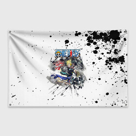 Флаг-баннер с принтом Винсмок Санджи One Piece в городе Новоалтайск, 100% полиэстер | размер 67 х 109 см, плотность ткани — 95 г/м2; по краям флага есть четыре люверса для крепления | one piece | vinsmoke sanji | аниме | барати | большой куш | ван пис | великий флот | винсмок санджи | вон пис | кок | король пиратов | манга | маска о собы | мистер принц | пират | пираты соломенной шляпы | сангоро