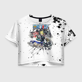 Женская футболка Crop-top 3D с принтом Винсмок Санджи One Piece в городе Новоалтайск, 100% полиэстер | круглая горловина, длина футболки до линии талии, рукава с отворотами | one piece | vinsmoke sanji | аниме | барати | большой куш | ван пис | великий флот | винсмок санджи | вон пис | кок | король пиратов | манга | маска о собы | мистер принц | пират | пираты соломенной шляпы | сангоро