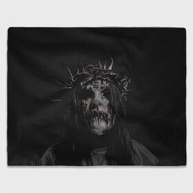 Плед 3D с принтом Joey Jordison в городе Новоалтайск, 100% полиэстер | закругленные углы, все края обработаны. Ткань не мнется и не растягивается | Тематика изображения на принте: alternative | metall | music | rock | slipknot | slipnot | альтернатива | металл | музыка | рок | слипкнот | слипнот