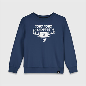 Детский свитшот хлопок с принтом Tony Tony Chopper One Piece в городе Новоалтайск, 100% хлопок | круглый вырез горловины, эластичные манжеты, пояс и воротник | one piece | tony tony chopper | аниме | большой куш | ван пис | великий флот | вон пис | врач | любитель сладкой ваты | манга | ниндзя пирато минко самурайский альянс | пират | пираты соломенной шляпы