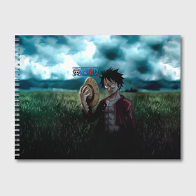 Альбом для рисования с принтом Луффи в поле. One Piece в городе Новоалтайск, 100% бумага
 | матовая бумага, плотность 200 мг. | Тематика изображения на принте: monkey d. luffy | one piece | аниме | большой куш | ван пис | вон пис | гол д. роджер | кайдо | король пиратов | луфи | луффи | манки д. луффи | нами | нико робин | пират | портгас д. эйс | ророноа зоро | санджи