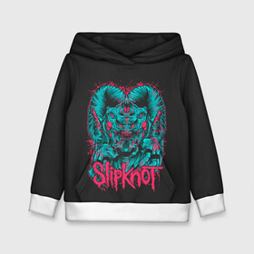 Детская толстовка 3D с принтом Slipknot Monster в городе Новоалтайск, 100% полиэстер | двухслойный капюшон со шнурком для регулировки, мягкие манжеты на рукавах и по низу толстовки, спереди карман-кенгуру с мягким внутренним слоем | alternative | metall | music | rock | slipknot | slipnot | альтернатива | металл | музыка | рок | слипкнот | слипнот