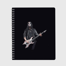 Тетрадь с принтом James Root в городе Новоалтайск, 100% бумага | 48 листов, плотность листов — 60 г/м2, плотность картонной обложки — 250 г/м2. Листы скреплены сбоку удобной пружинной спиралью. Уголки страниц и обложки скругленные. Цвет линий — светло-серый
 | alternative | metall | music | rock | slipknot | slipnot | альтернатива | металл | музыка | рок | слипкнот | слипнот