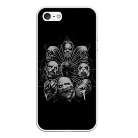 Чехол для iPhone 5/5S матовый с принтом Банда Слипнота в городе Новоалтайск, Силикон | Область печати: задняя сторона чехла, без боковых панелей | alternative | metall | music | rock | slipknot | slipnot | альтернатива | металл | музыка | рок | слипкнот | слипнот