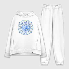 Женский костюм хлопок Oversize с принтом Blue Rose   Голубая Роза в городе Новоалтайск,  |  | арт | иллюстрации | леттеринг | лого | орнамент | розы