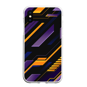 Чехол для iPhone XS Max матовый с принтом ТЕХНО БРОНЯ | ФУТУРИЗМ в городе Новоалтайск, Силикон | Область печати: задняя сторона чехла, без боковых панелей | 3d | abstraction | geometry | hexagon | neon | paints | stripes | texture | абстракция | броня | брызги | геометрия | краски | неон | неоновый | разлом | соты | текстура