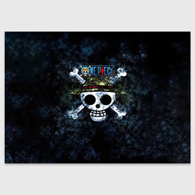 Поздравительная открытка с принтом Веселый Роджер One Piece. Большой куш в городе Новоалтайск, 100% бумага | плотность бумаги 280 г/м2, матовая, на обратной стороне линовка и место для марки
 | Тематика изображения на принте: anime | manga | monkey d. luffy | one piece | аниме | большой куш | ван пис | вон пис | гол д. роджер | кайдо | король пиратов | луфи | луффи | манга | манки д. луффи | нами | нико робин | пират | портгас д. эйс | ророноа зоро