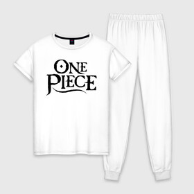 Женская пижама хлопок с принтом One Piece. Большой куш в городе Новоалтайск, 100% хлопок | брюки и футболка прямого кроя, без карманов, на брюках мягкая резинка на поясе и по низу штанин | anime | manga | monkey d. luffy | one piece | аниме | большой куш | ван пис | вон пис | гол д. роджер | кайдо | король пиратов | луфи | луффи | манга | манки д. луффи | нами | нико робин | пират | портгас д. эйс | ророноа зоро