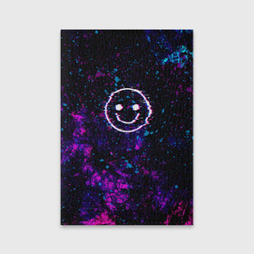 Обложка для паспорта матовая кожа с принтом GLITCH SMILE | ГЛИТЧ СМАЙЛ в городе Новоалтайск, натуральная матовая кожа | размер 19,3 х 13,7 см; прозрачные пластиковые крепления | Тематика изображения на принте: abstraction | art | dark smile | glitch | halloween | pop art | smile | абстракция | арт | брызги | глитч | глич | краска | мода | прикольная | прикольные | смайл | смайлик | текстура | тренд | тренды | улыбка | яркие