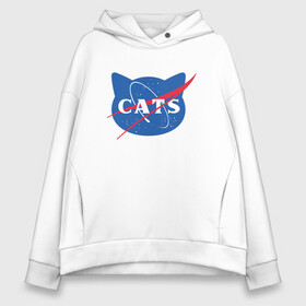 Женское худи Oversize хлопок с принтом Cats NASA в городе Новоалтайск, френч-терри — 70% хлопок, 30% полиэстер. Мягкий теплый начес внутри —100% хлопок | боковые карманы, эластичные манжеты и нижняя кромка, капюшон на магнитной кнопке | animal | cat | cute | kitty | meow | nasa | space | друг | животные | киска | кися | китти | космос | кот | котенок | котик | котэ | кошечка | кошка | мур | мяу | питомец