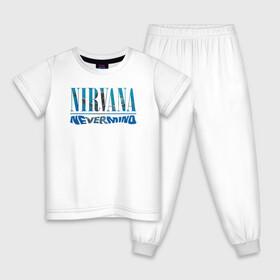 Детская пижама хлопок с принтом Nirvana Нирвана Рок Rock       в городе Новоалтайск, 100% хлопок |  брюки и футболка прямого кроя, без карманов, на брюках мягкая резинка на поясе и по низу штанин
 | Тематика изображения на принте: album | curt | kobain | music | nevermind | nirvana | rock | smells like | teen spirit | альбом | гитара | курт кобейн | музыка | невермайнд | нирвана | рок