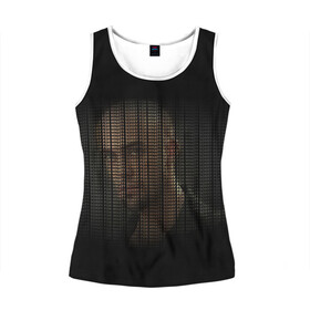 Женская майка 3D с принтом Sorry for what в городе Новоалтайск, 100% полиэстер | круглая горловина, прямой силуэт, длина до линии бедра | aniki | billy herrington | darkholm | darkholme | dungeon | dungeon master | gachi | gachimuchi | sorry for what | van | van darkholm | vansam | vansam official | аники | гачи | гачибасс | гачимучи