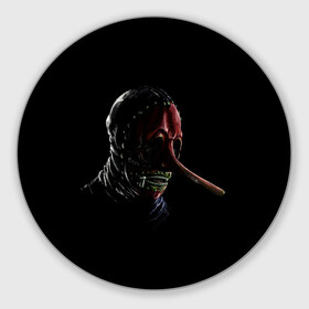 Коврик для мышки круглый с принтом Chris Fehn в городе Новоалтайск, резина и полиэстер | круглая форма, изображение наносится на всю лицевую часть | alternative | metall | music | rock | slipknot | slipnot | альтернатива | металл | музыка | рок | слипкнот | слипнот