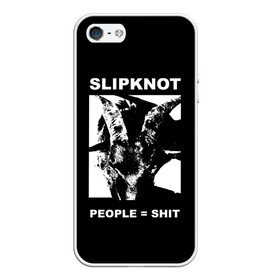 Чехол для iPhone 5/5S матовый с принтом People shit в городе Новоалтайск, Силикон | Область печати: задняя сторона чехла, без боковых панелей | alternative | metall | music | rock | slipknot | slipnot | альтернатива | металл | музыка | рок | слипкнот | слипнот