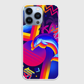 Чехол для iPhone 13 Pro с принтом RETRO   РЕТРО   80   ЫЕ в городе Новоалтайск,  |  | 80 ые | neon | retro | волна | дельфин | иероглифы | классический. | луна | неон | пальмы | ретро