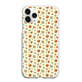 Чехол для iPhone 11 Pro матовый с принтом Яблоки и мёд в городе Новоалтайск, Силикон |  | Тематика изображения на принте: apples | art | background | bees | drawings | honey | pattern | texture | арт | мед | паттерн | пчелы | рисунки | текстура | фон | яблоки