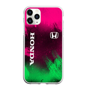 Чехол для iPhone 11 Pro Max матовый с принтом NEON HONDA | НЕОН ХОНДА в городе Новоалтайск, Силикон |  | auto | honda | neon | авто | автомобиль | анархия | зеленый | розовый | хонда