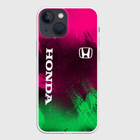 Чехол для iPhone 13 mini с принтом NEON HONDA | НЕОН ХОНДА в городе Новоалтайск,  |  | auto | honda | neon | авто | автомобиль | анархия | зеленый | розовый | хонда