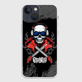 Чехол для iPhone 13 mini с принтом Сектор Газа две гитары и череп в городе Новоалтайск,  |  | альтернативный рок | газа | группа | камеди рок | клинских | мелодекламация | метал | панк | реп | рок | рэп | сг | сектор | сектор газа | синти | советский рок | фолк | хард | хой | хоррор | юра | юрий | юрка