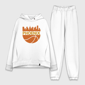 Женский костюм хлопок Oversize с принтом Phoenix в городе Новоалтайск,  |  | basketball | mvp | nba | phoenix | sport | streetball | suns | аризона | баскетбол | игра | крис пол | мяч | нба | санс | спорт | стритбол | тренер | финикс | чемпион