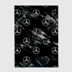 Постер с принтом MERCEDES в городе Новоалтайск, 100% бумага
 | бумага, плотность 150 мг. Матовая, но за счет высокого коэффициента гладкости имеет небольшой блеск и дает на свету блики, но в отличии от глянцевой бумаги не покрыта лаком | amg | benz | logo amg | logo mercedes | mercedes | mercedes amg | mercedes benz | логотип амг | логотип мерседес | машина | мерседес | мерседес амг | мерседес бенз | мерсэдэс | меседэс | мэрседес | мэрсэдэс | мэседэс