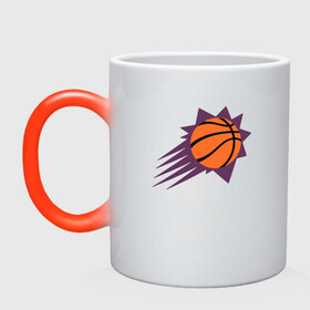 Кружка хамелеон с принтом Suns Basket в городе Новоалтайск, керамика | меняет цвет при нагревании, емкость 330 мл | basketball | mvp | nba | phoenix | sport | streetball | suns | аризона | баскетбол | игра | крис пол | мяч | нба | санс | спорт | стритбол | тренер | финикс | чемпион