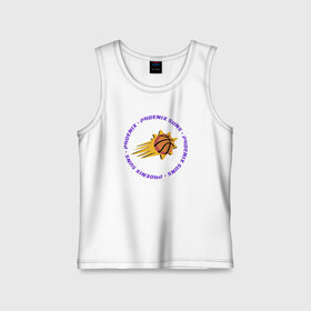 Детская майка хлопок с принтом Phoenix NBA в городе Новоалтайск,  |  | basketball | mvp | nba | phoenix | sport | streetball | suns | аризона | баскетбол | игра | крис пол | мяч | нба | санс | спорт | стритбол | тренер | финикс | чемпион