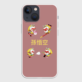 Чехол для iPhone 13 mini с принтом Сунь Укун   4 настроения в городе Новоалтайск,  |  | sun wukong | китайская мифология | путешествие на запад | сунь укун | царь обезьян