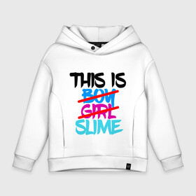 Детское худи Oversize хлопок с принтом THIS IS SLIME в городе Новоалтайск, френч-терри — 70% хлопок, 30% полиэстер. Мягкий теплый начес внутри —100% хлопок | боковые карманы, эластичные манжеты и нижняя кромка, капюшон на магнитной кнопке | anime | rimuru | slime | tempest | аниме | о моем перерождении в слизь | римуру | слизь | темпест