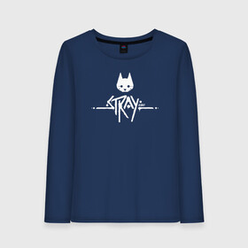 Женский лонгслив хлопок с принтом Stray Game 2021 Logo в городе Новоалтайск, 100% хлопок |  | 2021 | cat | cyberpunk | game | stray | бродилка | бродить | бродячий | киберпанк | кот | стрей | стрэй
